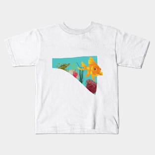 Light blue stream Kids T-Shirt